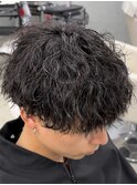 熊本メンズパーマ ツイストスパイラル 刈り上げマッシュ