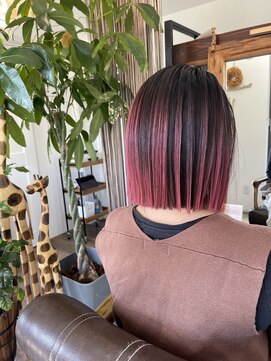 ラル(Lull) バレイヤージュ赤