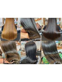 贅沢ケア髪質改善♪反響多数のつるんっとまとまる自然なストレートを実感！髪質・質感をコントロール◎