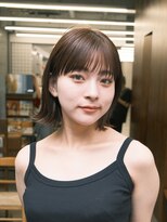 ガーデンヨコハマ(GARDEN YOKOHAMA) ボブ 外ハネボブ くびれヘア 夏 縮毛矯正 ハイライトカラー