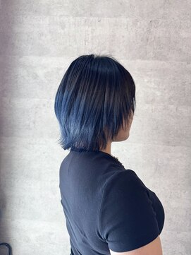 ブレイブ ヘアデザイン(BRaeVE hair design) ネイビーグラデーション/ウルフ