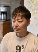 秋髪ショート大人マッシュ【メンズカット/倉敷/中島】