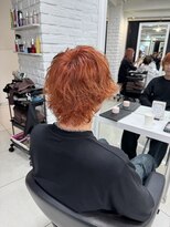 スト 静岡鷹匠(sto)&nbsp;MEN’S HAIR/ブルーブラック/フェザーパーマ/静岡鷹匠