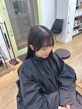 シータ 成増(THETA) ラベンダーブラウン×顔周りカット