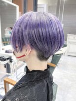 デイズ(days)&nbsp;刈り上げハンサムショート/色落ちグレーのブルーパープルカラー