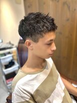 アドラーブル 駅南店(adorable) センターパートソフトツイストパーマメッシュマッシュウルフ