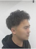 ビジネスショートツーブロックアップバングスパイキーショート