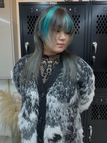 イエナ 渋谷(IENA)&nbsp;スモーキーカラーダークブルーハッシュカット顔周りカット