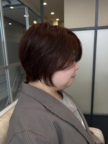 ブルーベイル(Blue Veil.)&nbsp;30代40代50代大人可愛い小顔ボブ前下がりショートピンクベージュ