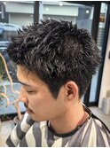 刈り上げショートスパイキーショートアップバング