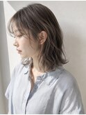 【HEY 松本】ゆるふわパーマ×ミディボブ×グレージュ