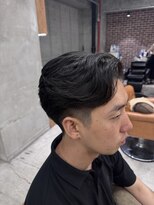 山野愛子美容室 銀座店&nbsp;ビジネスヘアツーブロック黒髪短髪刈り上げ大人ヘア簡単セット