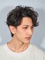 プレミアムバーバー 原宿店(PREMIUM BARBER produce by HIRO GINZA)&nbsp;大人センターパート×上品ニュアンスパーマ