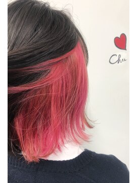 ノラ シンディ(NORA CYNDY) ピンクレッドインナーカラー☆