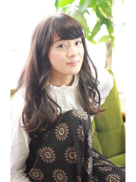 エイル(AILe) インナーカラー×ナチュフェロ巻き髪ロングウェーブ