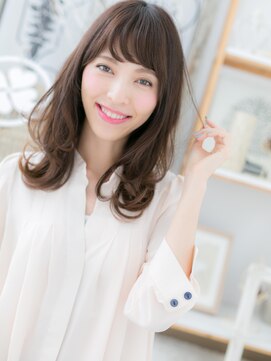 カバーヘア 上尾西口店(COVER HAIR) *mod's上尾*斜めバングのくせ毛風MIXカールa!