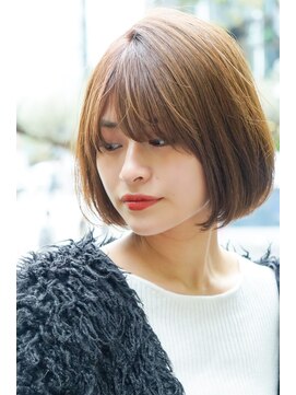ロンド ルージュ 銀座店(Lond rouge) 丸みがかわいい　首元すっきりボブ0217