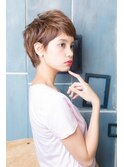 ●大人かわいい小顔ひし形ショートボブ20代30代40代