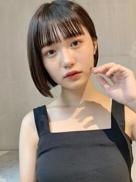 ロンプ(romp) 耳掛けも決まるあごラインボブ 【romp恵比寿】【Satoru】