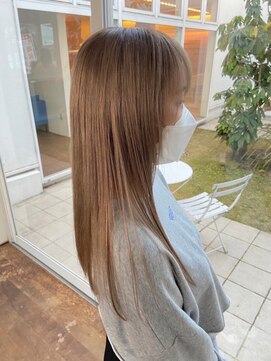 トップヘアー スパアンドリラクゼーション 安城(spa&relaxation) ハイトーンミルクティーベージュ