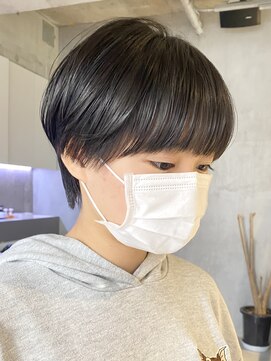 エリマ 調布(elima) ハンサムショート ボブ ショートボブ 耳かけ 前髪あり 髪質改善