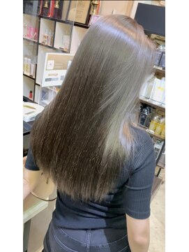 アンク クロス 池袋北口店(ANKHCROSS) 《アンククロス岩本》オリーブグレージュ ブリーチカラー