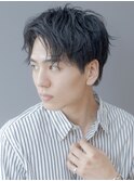 波巻きツイストスパイラル緩めパーマ大人メンズダウンパーマ