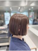 美髪/切りっぱなしボブ／ニュアンスカラー/韓国マッシュ