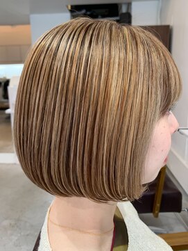 オンカラー(ON.COLOR) 大人ハイライトグレージュボブ40代50代