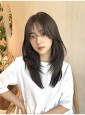 レイヤーカット　レイヤーロング　レイヤーミディアム小顔