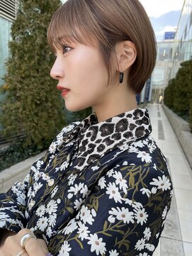 サンド 池袋(sand) イメチェン/ショート/ショートボブ/グレージュ/髪質改善