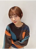 くびレイヤーグレージュショート20代30代40代似合わせカット