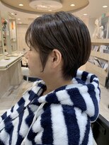 アッシュ 仙川店(Ash)&nbsp;50代　丸みショート　白髪ぼかし　イルミナカラー　ショートボブ