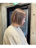 high beige×mini bob