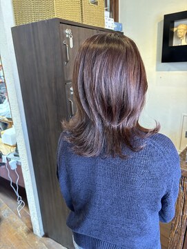 ジュジュル 稲毛本店(jujur) グレージュカラー/ボブウルフ/ココアベージュ