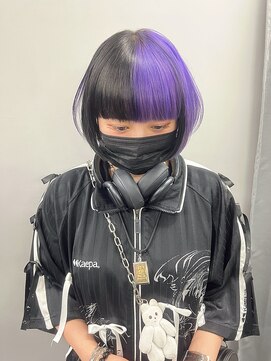 ジオラマ(DIORAMA) セクションカラー/ダブルカラー/トリプルカラー/紫髪