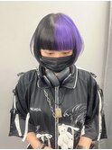 セクションカラー/ダブルカラー/トリプルカラー/紫髪