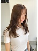 ふんわりlayer cut / sheer beige color