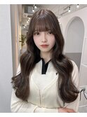 韓国ヘア＊小顔前髪ダークブラウン＊shion【Zina渋谷神南】