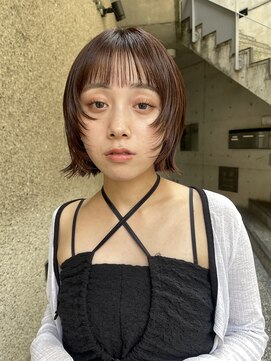 メゾンアクア 表参道(Maison ACQUA) ◎ミニボブ縮毛矯正髪質改善ストレート顔まわりレイヤーカット