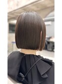 ◆酸性ストレート/ボブ/センターパート/ツヤ髪スタイル