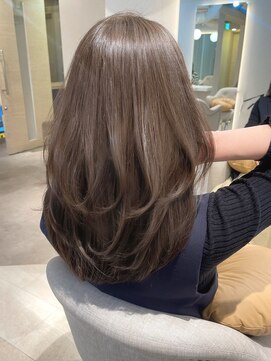 マインバイアフロートギンザ(MYNE by AFLOAT GINZA) ◎レイヤーカットニュアンスパーマひし形メルティカラーウルフ