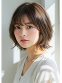 ナチュラルレイヤーボブスタイル