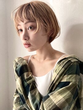 アスティブランシュ(Asti blanche) マッシュショート_ダブルカラー_ブリーチ1回_活性ケラチン