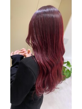 ジーナ 福岡天神(Zina) Ruby Red × Premium髪質改善トリートメント