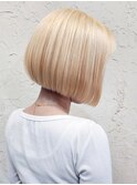 【Flor_戸塚】*ハイトーンボブ×ホワイトブロンド*