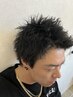 【夏の漢は短髪】スパイキーショート×ピンパーマ×Tr¥12000