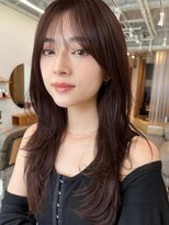 ノイカーム(noi Calm)&nbsp;髪質改善トリートメントミルクティーベージュカラーくびれヘア