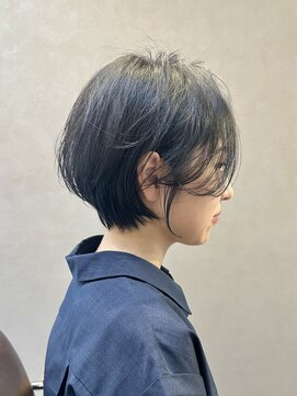 ナンバー 六本松(Number) 大人可愛い20代30代40代丸みショートボブ/ハンサムショート