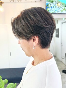 エイス 梅田 中津(Ace) センターパート 曲がる縮毛矯正